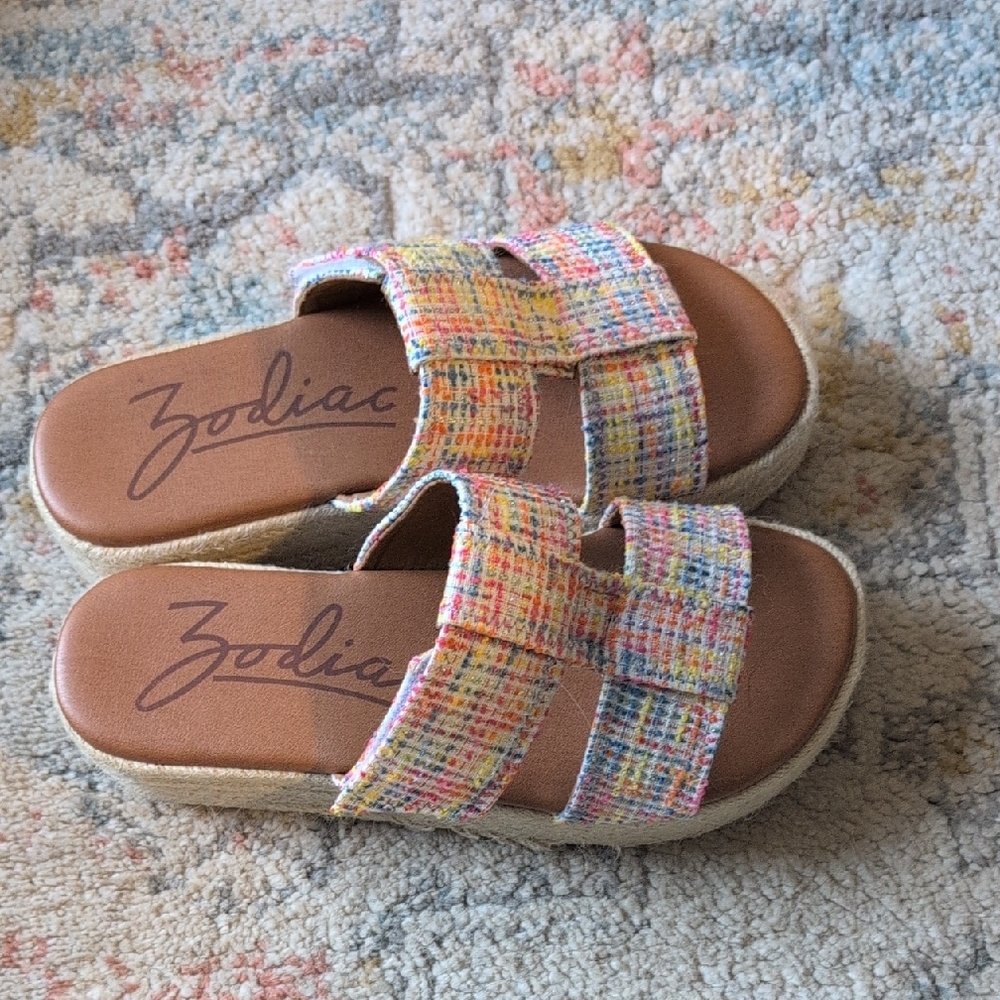 Zodiac Multicolor Tweed Sandals